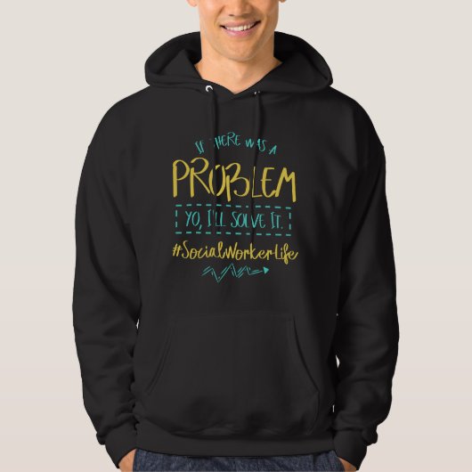 Veste À Capuche Résolveur de problèmes Aide communautaire Travaill (Devant)