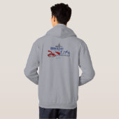 Veste À Capuche respirez le logo de la vie (Dos entier)