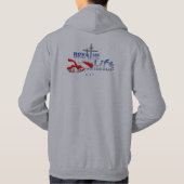 Veste À Capuche respirez le logo de la vie (Dos)