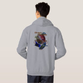 Veste À Capuche respirez le logo de la vie (Dos entier)