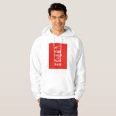 Veste À Capuche Restez calme et jouer basse (Devant entier)