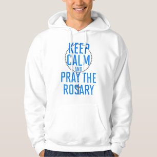 Veste À Capuche Restez calme et priez le Rosaire
