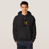 Veste À Capuche Restez Cool et brillants graphismes (Devant entier)