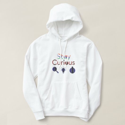 Veste À Capuche Restez curieux (Design devant)