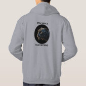 Veste À Capuche Restez Fierce Peur Rien Panne Noire (Dos)