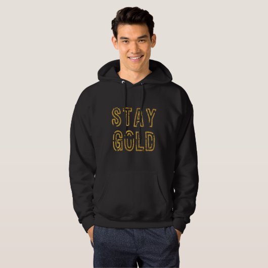 Veste À Capuche Restez Gold (Devant entier)