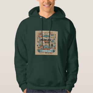 Veste À Capuche Restez inspiré - Motivation et mise à niveau