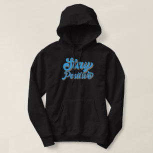 Veste À Capuche RESTEZ POSITIF typographie rétro design des année