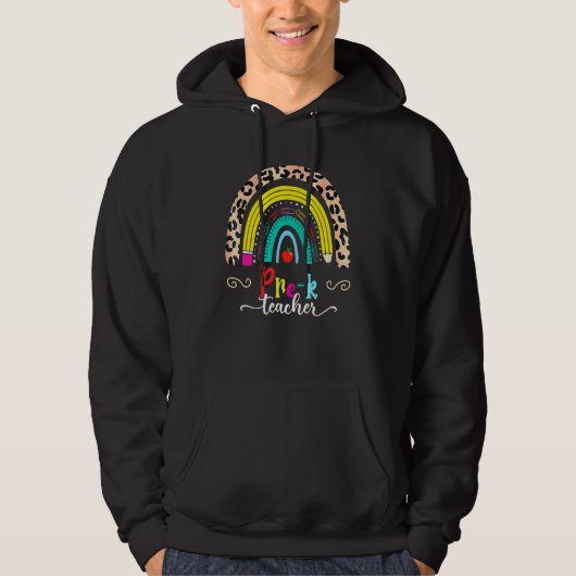 Veste À Capuche Retour à l'école Enseignant 3e année Léopard Arc-e (Devant)