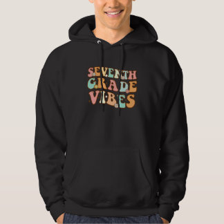 Veste À Capuche Retour à l'école Vibes de septième année Étudiante