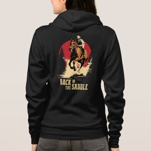 Veste À Capuche Retour Dans La Selle - Course À Cheval (Dos)