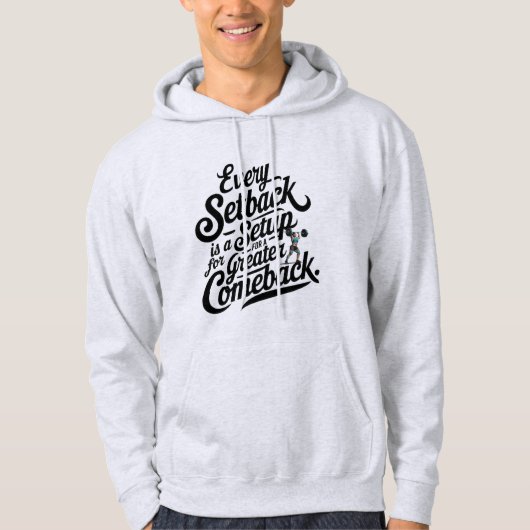 Veste À Capuche Retour motivationnel (Devant)