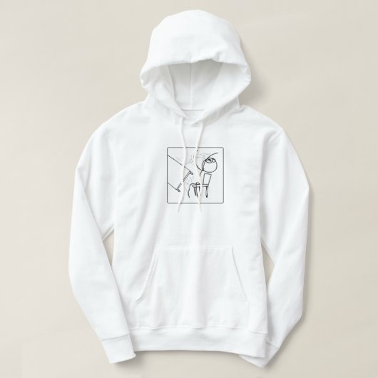 Veste À Capuche Retourner un mème de table (Design devant)