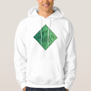 Veste À Capuche Retraite minimaliste à la montagne - Cabane en for