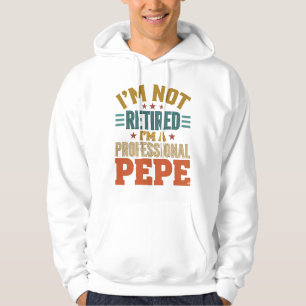Veste À Capuche Retraite Professionnelle Pepe Typographie Vintage
