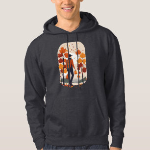 Veste À Capuche Retro Fall inspiré Tee   Marcher dans le parc