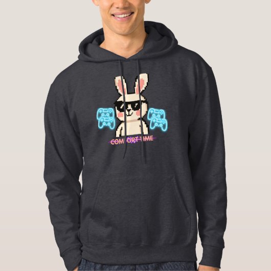 Veste À Capuche Retro Gamer Bunny (Devant)