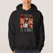 Veste À Capuche Retro Japanese Dogzilla Cardigan Welsh Corgi (Devant)