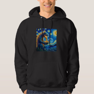 Veste À Capuche Retro Japonais Kaiju Manger Ramen Starry Night Par