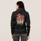 Veste À Capuche Retro Mushroom Cluster Art - Women’s Zip-Up Hoodie (Dos entier)