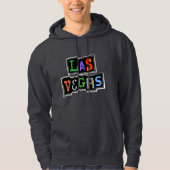 Veste À Capuche Rétro néon de Las Vegas (Devant)