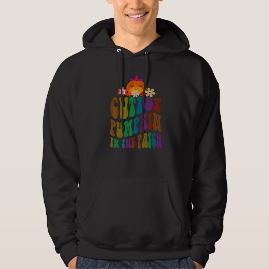 Veste À Capuche Rétro PLUS MIGNON CITROUILLE Dans le Patch Profess (Devant)