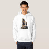 Veste À Capuche Retro Sloth Engraving Wildlife Shirt (3) (Devant entier)