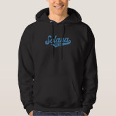 Veste À Capuche Rétro Solana Sol Script Gras Police Solana Crypto (Devant)