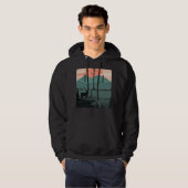Veste À Capuche Retro Sunset Paysage Randonnée Aventure Explorez (Devant entier)