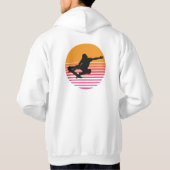Veste À Capuche Retro Sunset Skateboarder (Dos)