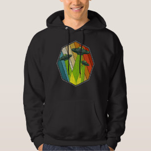 Veste À Capuche Retro Ufo Abduction Sci Fi Extraterrestrial Ufo