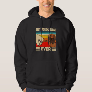Veste À Capuche Retro Vintage Meilleur Dachshund Papa Jamais