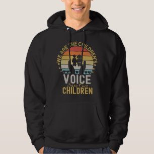 Veste À Capuche Retro Vintage We Are The Children's Voice Save Our