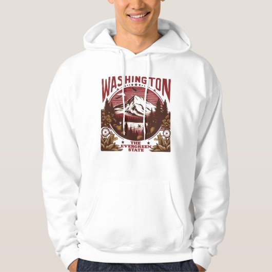 Veste À Capuche Retro Washington (Devant)