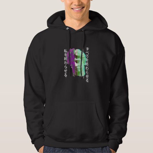 Veste À Capuche Rétrowave synthwave vaporwave Glitch statue grecqu (Devant)