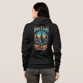 Veste À Capuche Rêves atteints ici (Dos entier)