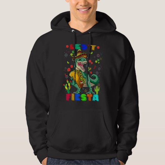 Veste À Capuche Rex Dinosaur Cinco De Mayo Parti Mexicain Lit Des (Devant)
