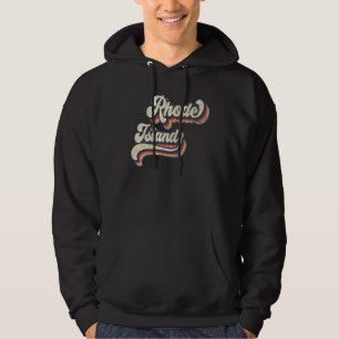 Veste À Capuche Rhode Island Home State USA les années 70 Vintage