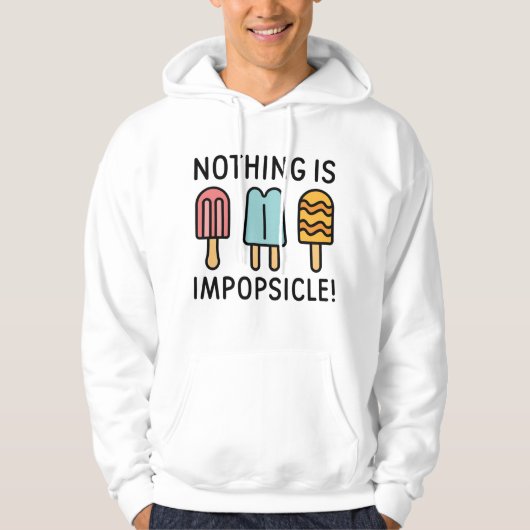 Veste À Capuche Rien N'Est Impopsicle (Devant)
