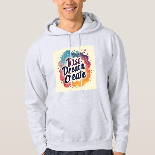 Veste À Capuche Rise Dream Create - Inspirationnel et dynamique (Devant)