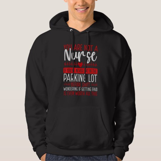 Veste À Capuche RN CNA Nursing Night Shift Nurse Appreciation Card (Devant)