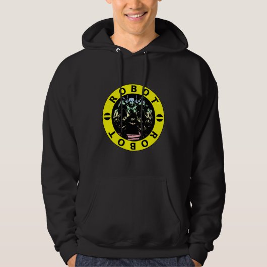 Veste À Capuche Robot de coucher de soleil (Devant)