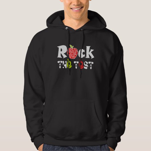 Veste À Capuche Rock The Test Teacher Test Day Test (Devant)
