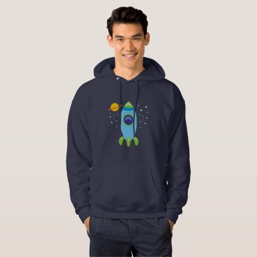 Veste À Capuche Rocket Retro (Devant entier)