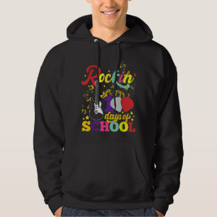 Veste À Capuche Rockin' 100 Jours d'école Élève de Guitare Musique