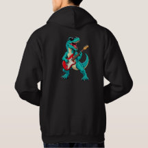 Rockin’ T-Rex – Sweatshirt de Guitariste Dinosaure