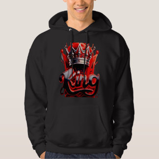 Veste À Capuche Roi cramoisi Couronne d'argent - Édition Streetwea