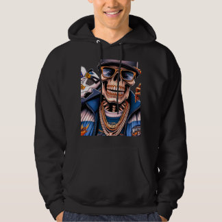 Veste À Capuche Roi de la rue du Nord - Graphique de hip-hop urbai