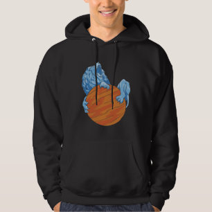Veste À Capuche Roi des Animaux Lion avec des Planètes pour l'Ami