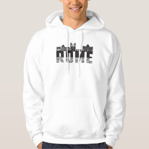 Veste À Capuche Rome Italie City Skyline Ville Idée de cadeaux amu